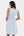 Elegantes Umstandskleid mit Raffung – Babyblau