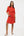 Umstands- und Still-Blusenkleid – Rot