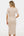 Tailliertes Umstands- & Stillkleid aus geripptem Baumwolljersey – Sand