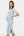 Tailliertes Umstands- & Stillkleid aus geripptem Baumwolljersey – Babyblau
