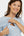 Tailliertes Umstands- & Stillkleid aus geripptem Baumwolljersey – Babyblau