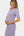 Tailliertes Umstands- & Stillkleid aus geripptem Baumwolljersey – Flieder