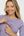 Tailliertes Umstands- & Stillkleid aus geripptem Baumwolljersey – Flieder