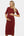 Tailliertes Umstands- & Stillkleid aus geripptem Baumwolljersey – Ziegelrot