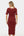 Tailliertes Umstands- & Stillkleid aus geripptem Baumwolljersey – Ziegelrot