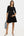 Ausgestelltes Umstands- und Stillkleid – Schwarz