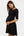 Ausgestelltes Umstands- und Stillkleid – Schwarz