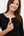 Ausgestelltes Umstands- und Stillkleid – Schwarz
