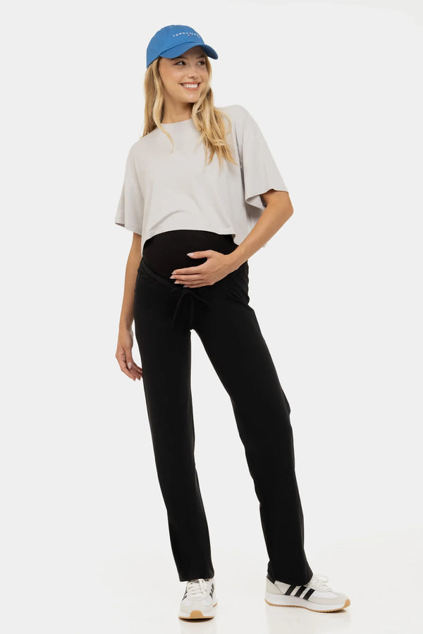Umstandshose aus Jersey – Schwarz