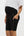Kurze Umstandsleggings mit Goldakzent