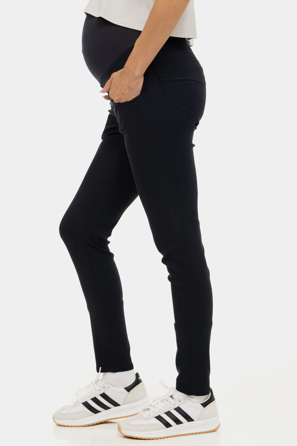 Figurbetonte elastische Umstandshose – Dunkelblau
