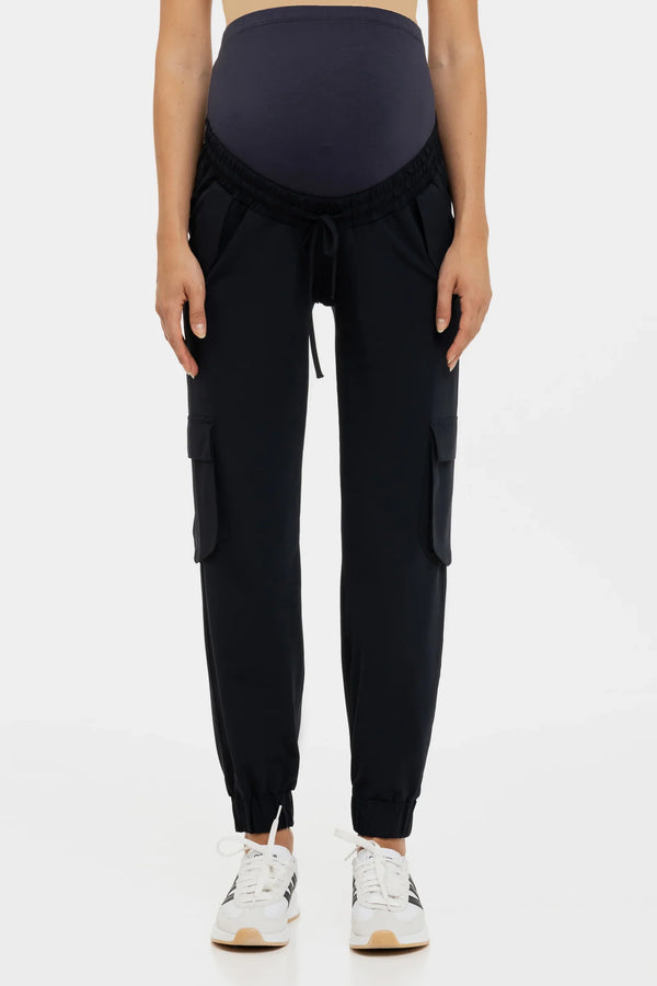 Jersey-Cargo-Umstandshose – Dunkelblau