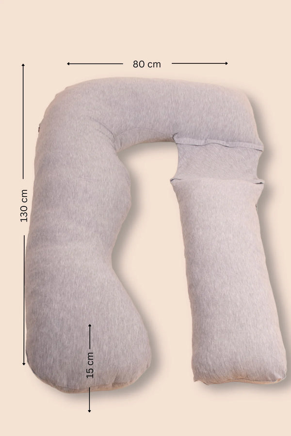 MamaToBe® 3-in-1 Schwangerschaftskissen mit Stillfunktion – Grau