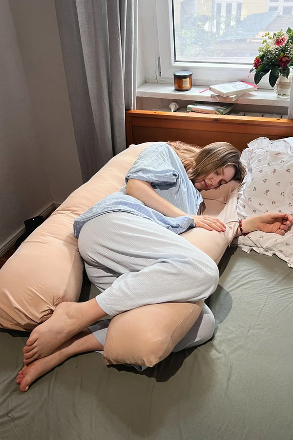 MamaToBe® 3-in-1 Schwangerschaftskissen mit Stillfunktion – Creme