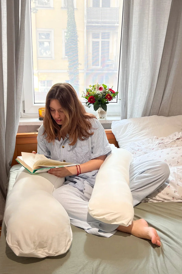 MamaToBe® 3-in-1 Schwangerschaftskissen mit Stillfunktion – Ecru