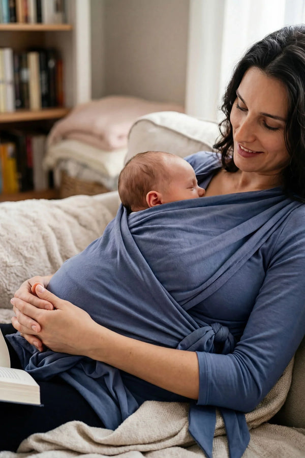 Bluse für Haut-auf-Haut-Kontakt – Puderblau