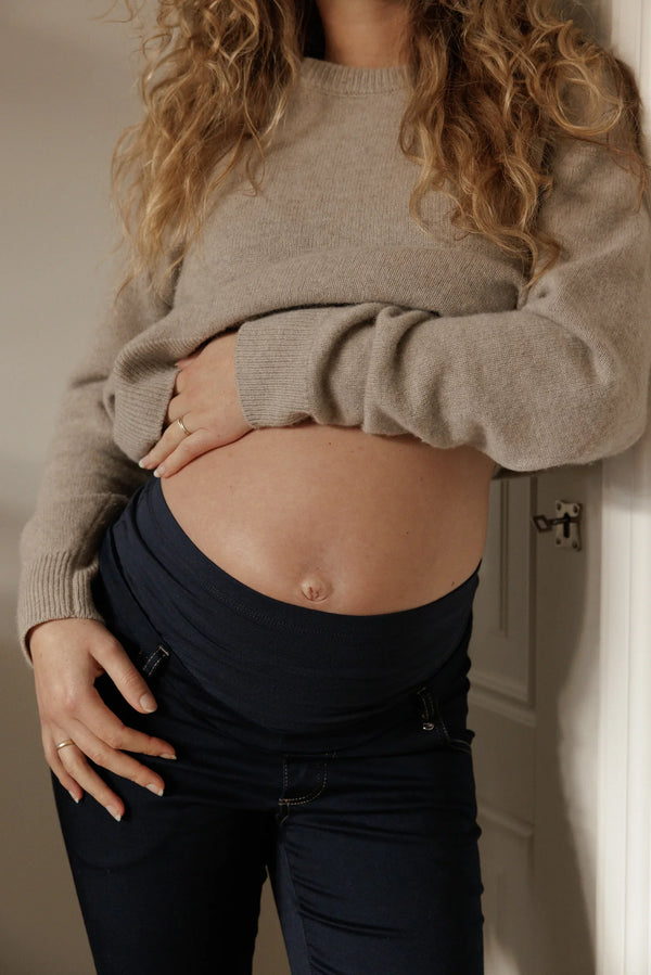 Stretch-Umstandsjeans – Dunkelblau