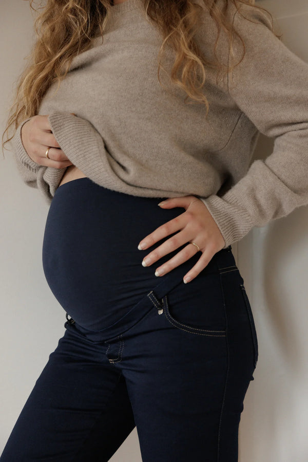 Stretch-Umstandsjeans – Dunkelblau