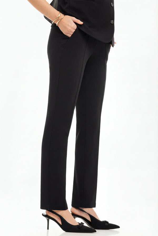 Signature Taillierte Schwangerschaftshose – Schwarz