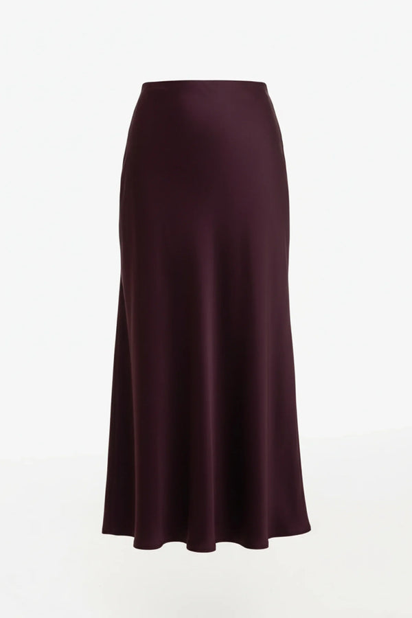 Satinierten Umstandsrock – Burgunder