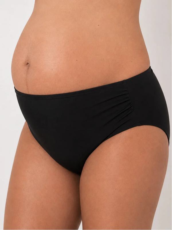 Zweiteiliger Umstandsbikini mit Stillfunktion – Schwarz