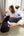 MamaToBe® 3-in-1 Schwangerschaftskissen mit Stillfunktion – Dunkelblau