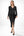 Umstands- und Stillkleid aus Rippjersey mit Knöpfen - Anthrazit