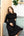 Ausgestelltes Umstands- und Stillkleid mit Rollkragen