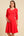Umstands- und Stillkleid aus Baumwolle – Rot