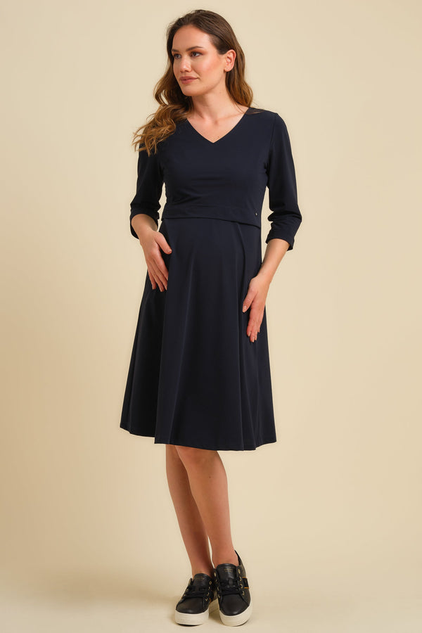 Travel Umstands- und Stillkleid – Dunkelblau