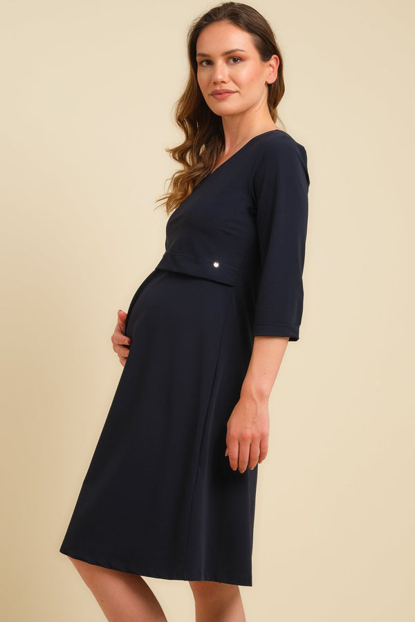Travel Umstands- und Stillkleid – Dunkelblau