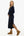 Langes gestricktes Umstands- und Stillkleid – Dunkelblau